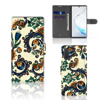 Wallet Case Samsung Galaxy Note 10 Barok Flower - thumbnail