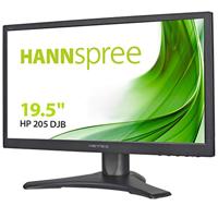 HANNspree HP205DJB 49,53 cm (19,5 inch) WSXGA 250cd VGA DVI luidspreker VESA in hoogte verstelbaar kantelbaar draaibaar