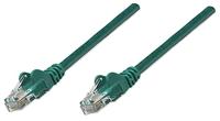 Intellinet Netwerk Patchkabel, Cat5e, 0,25 m, CCA, U/UTP, PVC, Vergulde Contacten, Snagless Cat5e, U/UTP, CCA 3 m Groen