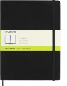 Notitieboek Moleskine XL 190x250mm blanco hard cover zwart