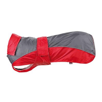 Trixie Regenjas Lorient Rood / Grijs - Buik: 55-75cm Rug: 55cm Hondenkleding