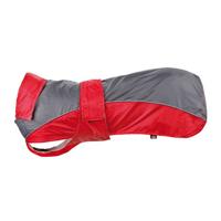 Trixie Regenjas Lorient Rood / Grijs - Buik: 55-75cm Rug: 55cm Hondenkleding