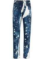 Palm Angels jean Galaxy Dye à coupe slim - Bleu