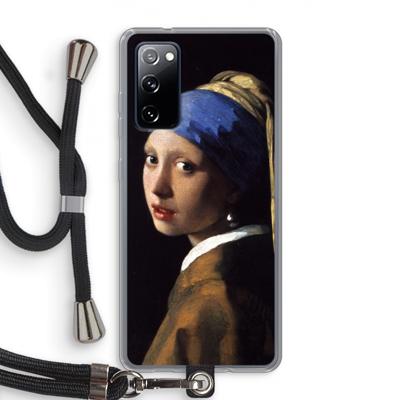 The Pearl Earring: Samsung Galaxy S20 FE / S20 FE 5G Transparant Hoesje met koord