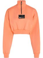 Karl Lagerfeld Jeans sweat crop à logo imprimé - Orange