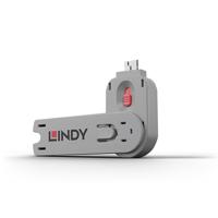 Lindy 40620 poortblokker Poortblokkeersleutel USB Type-A Roze Acrylonitrielbutadieenstyreen (ABS) 1 stuk(s)