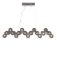 Hanglamp rookglas 'Splendor bar' By Rydens 25x G9 fitting 124cm - thumbnail