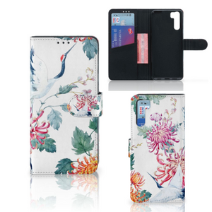 OPPO A91 | Reno3 Telefoonhoesje met Pasjes Bird Flowers