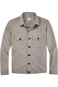 OLYMP Level Five Casual Body Fit Overshirt beige, Effen