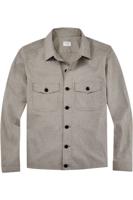 OLYMP Level Five Casual Body Fit Overshirt beige, Effen - thumbnail