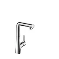 Hansgrohe Talis Ss wastafelkraan 210 120° draaibaar met waste chroom 72105000
