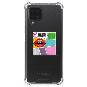 Samsung Galaxy A12 Anti Shock Bumper Case Popart Princess