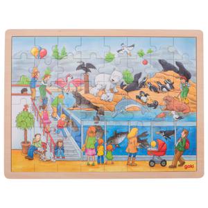 Houten Legpuzzel Dierentuin, 48st.