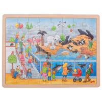 Houten Legpuzzel Dierentuin, 48st.