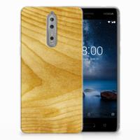 Nokia 8 Bumper Hoesje Licht Hout