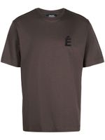 Etudes t-shirt à patch logo - Marron - thumbnail