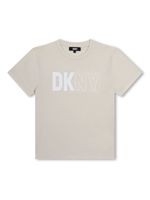 Dkny Kids t-shirt en coton à logo imprimé - Tons neutres