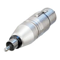 Neutrik NA2FPMM XLR female naar RCA male adapter - thumbnail