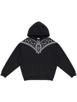 Marcelo Burlon County of Milan hoodie à motif bandana brodé - Noir