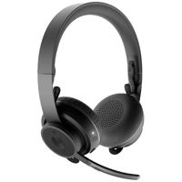 Logitech Zone Wireless On Ear headset Computer Radiografisch, Bluetooth Stereo Zwart Ruisonderdrukking (microfoon), Noise Cancelling Indicator voor - thumbnail