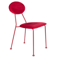 Bold Monkey Eetkamerstoel Kiss The Froggy Rood 84 x 45 x 51