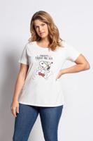 Ulla Popken T-shirt, ronde hals, Snoopy - Grote Maten