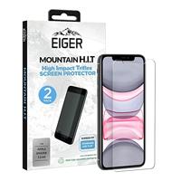 Eiger Tri Flex voor iPhone 11 / XR Display Folie Screenprotector (2-Pack)