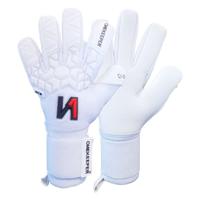 ONEKEEPER ACE All White | Professionele keepershandschoen voor volwassenen en jongeren | GK voetbal keepershandschoenen | 3,5 mm contact-latex | negatieve snit (maat 8)