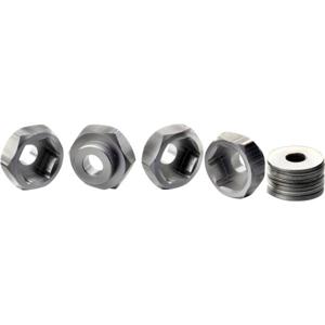 Absima 12 mm --> 17 mm 1:10 Aluminium velgmeenemers Aluminium 4 stuk(s)