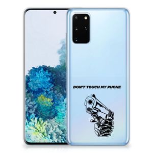 Samsung Galaxy S20 Plus Silicone-hoesje Gun Don't Touch My Phone