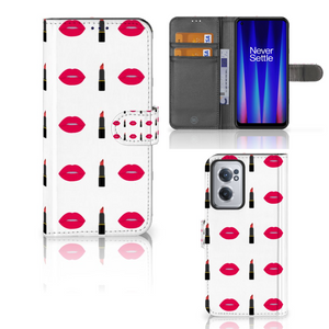 OnePlus Nord CE 2 Telefoon Hoesje Lipstick Kiss