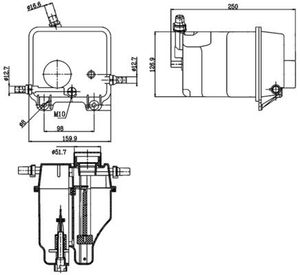 Expansietank, koelvloeistof CRT125000S