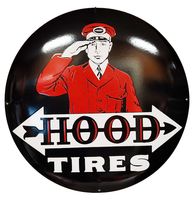 Hood Tires Emaille Bord - 50cm - thumbnail