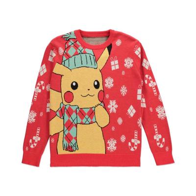 Pokémon Knitted Christmas Sweater Pikachu Size L