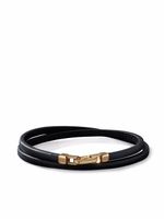 David Yurman bracelet Streamline Double Wrap en or 18ct et cuir