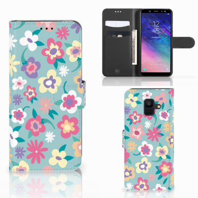 Samsung Galaxy A6 2018 Hoesje Flower Power