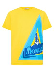 Moncler Enfant t-shirt à imprimé graphique - Jaune