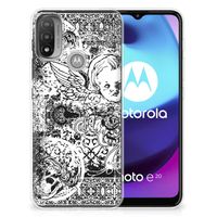 Silicone Back Case Motorola Moto E20 | E40 Skulls Angel - thumbnail