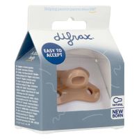 Difrax Fopspeen Natural Newborn Uni Caramel - thumbnail