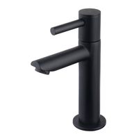 BWS Danu XL 15 cm Toiletkraan 1/2&apos;&apos; Met Keramisch Binnenwerk Mat Zwart Boss & Wessing