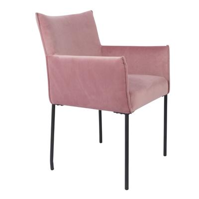 Wants&Needs Furniture eetkamerstoel dion velvet roze 86,5 x 59 x 64