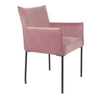 Wants&Needs Furniture eetkamerstoel dion velvet roze 86,5 x 59 x 64