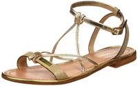 Les Tropéziennes par M. Belarbi Hirondel Sandalen met enkelriempje voor dames, Gold Or Irise 914, 38 EU
