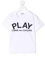 Comme Des Garçons Play Kids t-shirt à logo imprimé - Blanc