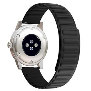 Samsung Galaxy Watch4/Watch4 Classic/Watch5/Watch6/Watch FE/Watch7 Magnetische Siliconen Sportband - Zwart