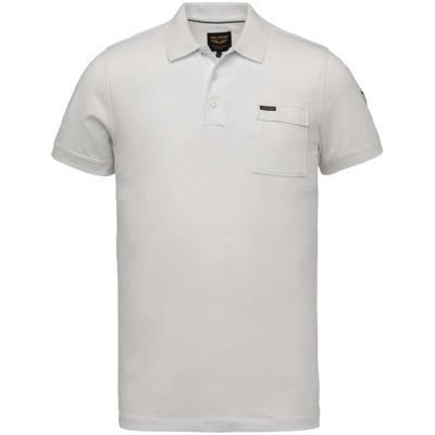 Short sleeve polo stretch jersey bright white
