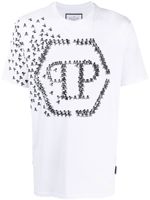 Philipp Plein t-shirt à logo Skull Bones imprimé - Blanc