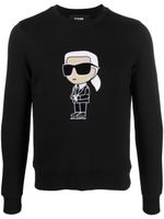 Karl Lagerfeld sweat Ikonik en coton biologique - Noir