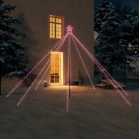 VidaXL Kerstboomverlichting 576 LED&apos;s binnen/buiten 3,6 m meerkleurig - thumbnail