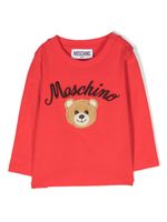 Moschino Kids t-shirt en coton à motif Teddy Bear - Rouge